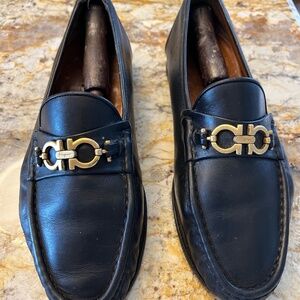 Authentic Salvatore Ferragamo men’s shoe size 8.5EE With Gold Ferragamo  Bit